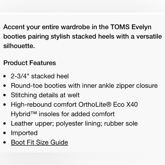 TOMS Evelyn Block Heel Booties - Picture 5 of 5